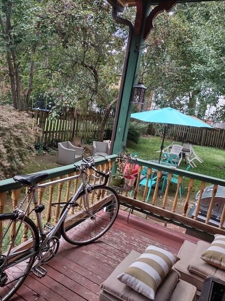 back yard and back porch - 363 Laurel St