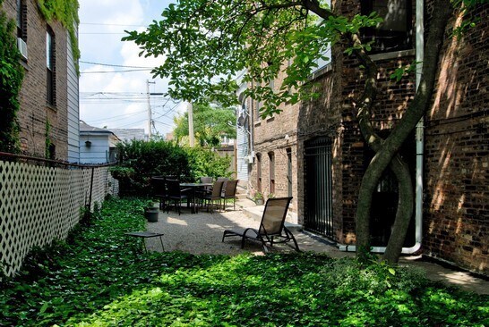 Garden can be accessed directly from the apartment - 2040 N Hoyne Ave