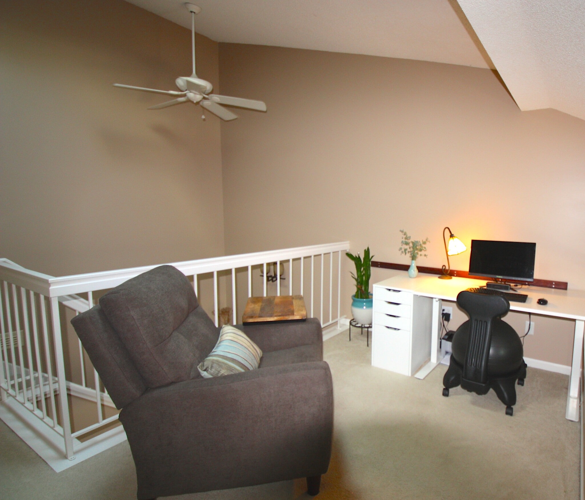 Loft area, great for an office or reading room. - 15805 24th Ave N.