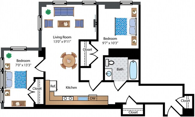 Floorplan - Archer Apartments