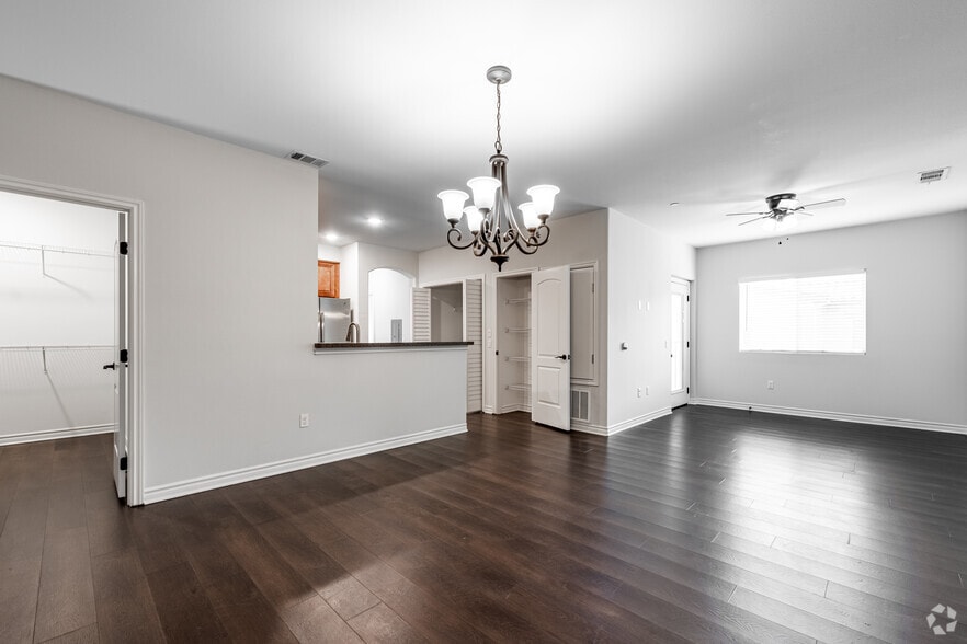 Phase 2 Plan 2 - 2BR, 1BA - 952SF - Living/Dining Room - Santa Barbara Luxury Apartment Homes