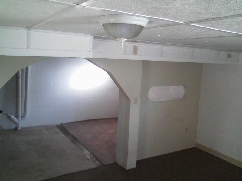 Basement view of living room and bedroom - 2024 Central Ave