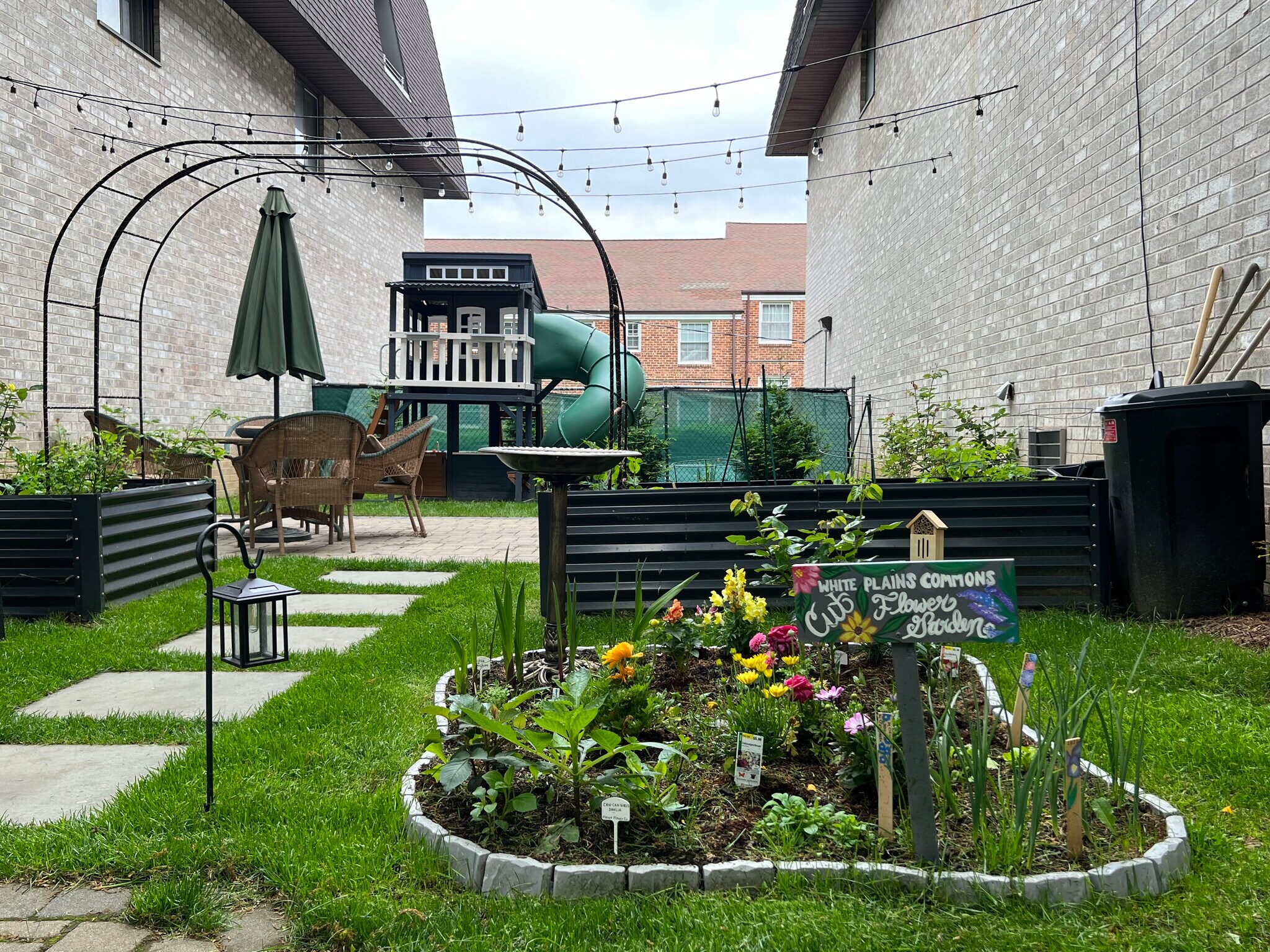Community garden and area - 107 North Broadway