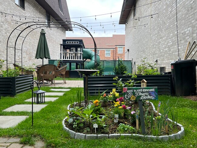 Community garden and area - 107 North Broadway