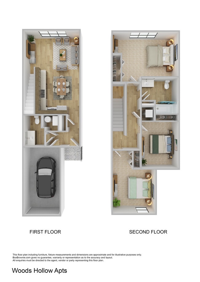 representative 3 BR 2 BA Townhome - Woods Hollow