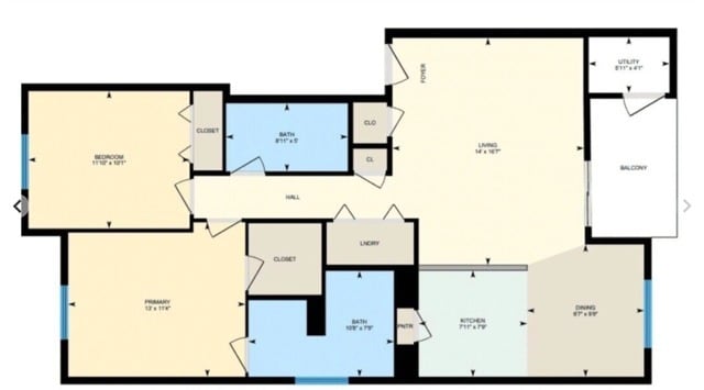 2BR/2BA - B1 - Breckenridge Apartments - Historical Access