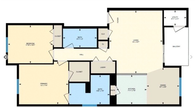 2BR/2BA - B1 - Breckenridge Apartments