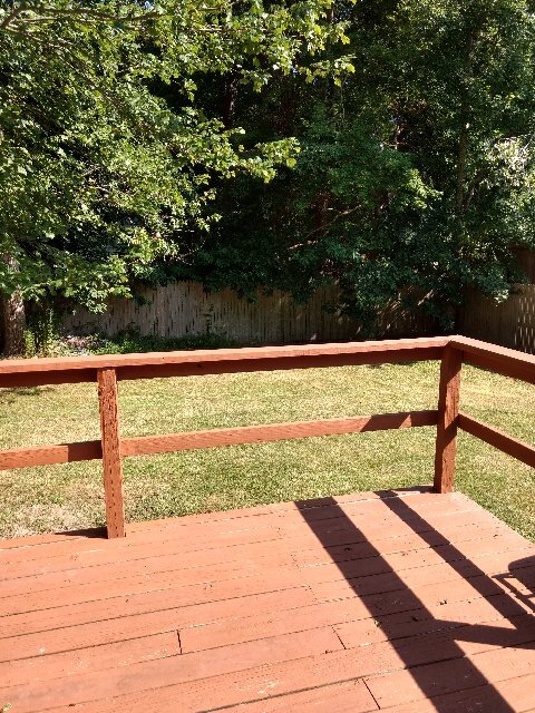 Deck overlooking backyard - 314 Lake Crystalbrook Dr