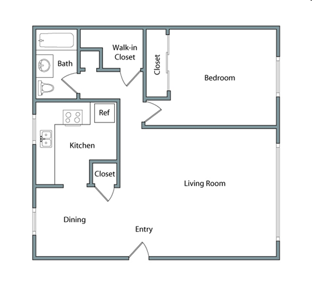 1BR/1BA - South Knoll Apartments