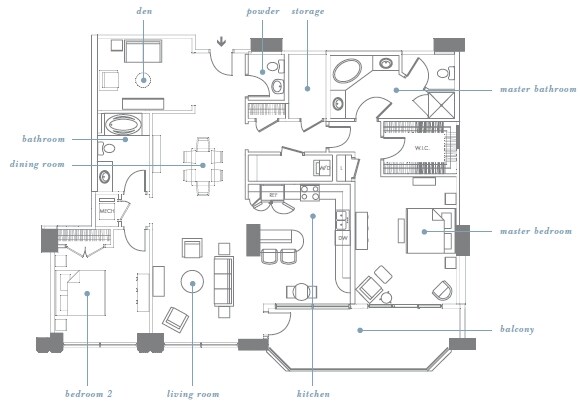2BR/2.5BA - Gallery Condominiums