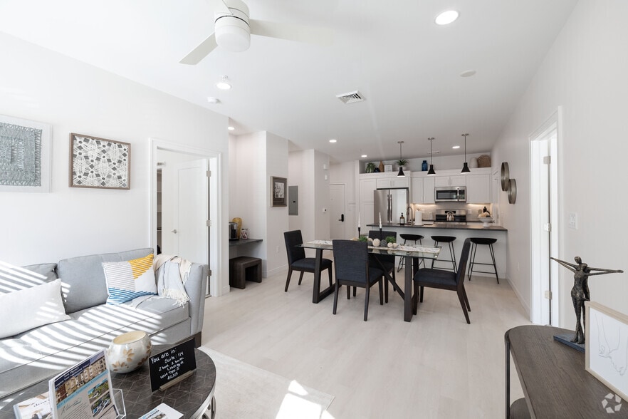 2BR, 2BA - 1,160SF - Living Room - Rilassare at Rivers Ledge