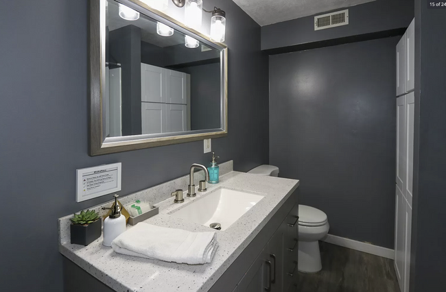 Downstairs full bathroom is ready for whatever you throw at it - 584 N 8th W