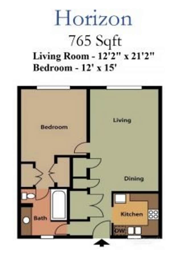 Floorplan - Meridian Park Apartments