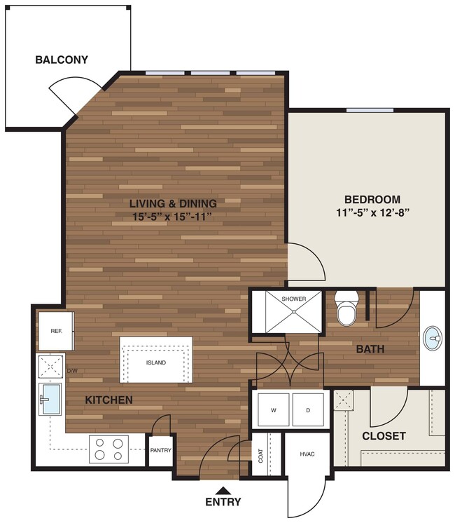 Floorplan - The Corners Apartments