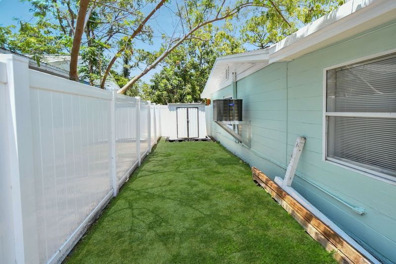 side yard with Shed - 418 40th Ave S