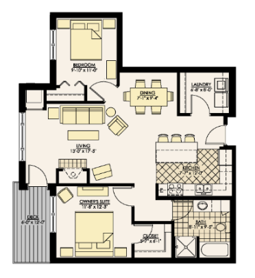 Floorplan - Westmarke Condominiums