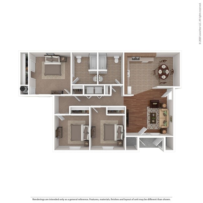Floorplan - Northlake Apartments