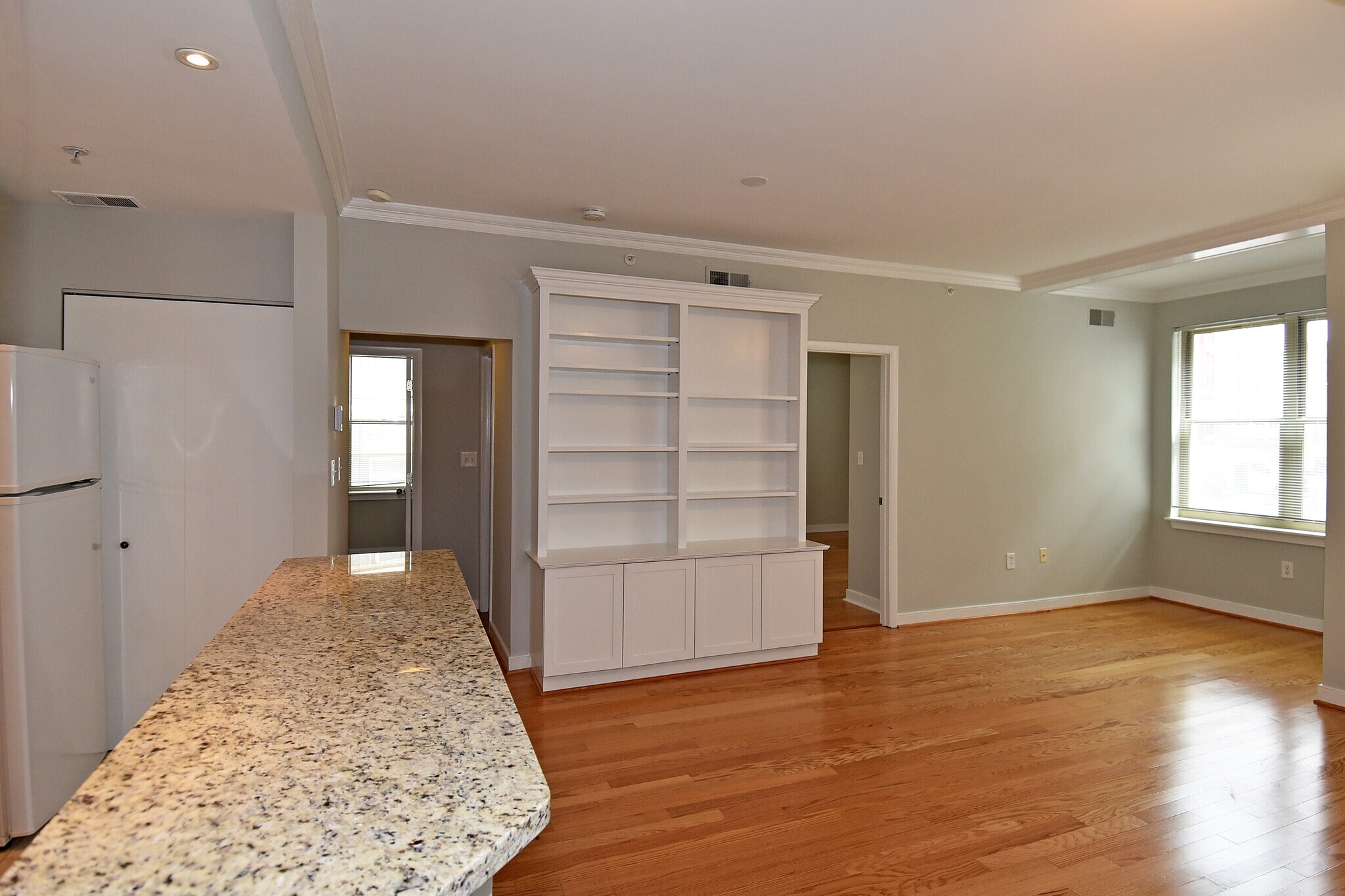 Opposite side of living room with more built-ins - 1445 N St NW