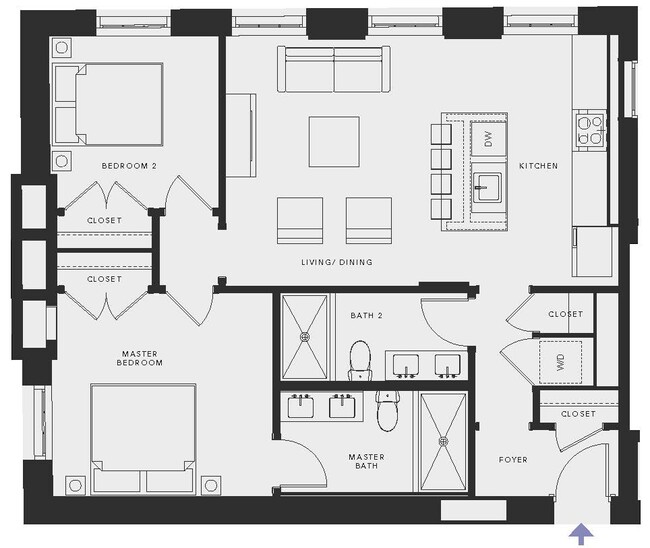 Floorplan - Motley School Apartments