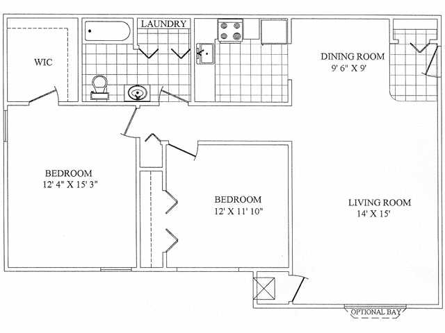 Floorplan - Brentwood Apartments