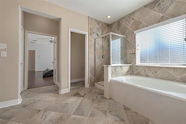 Master bath tub and shower - 4903 Ibis Lake Ct