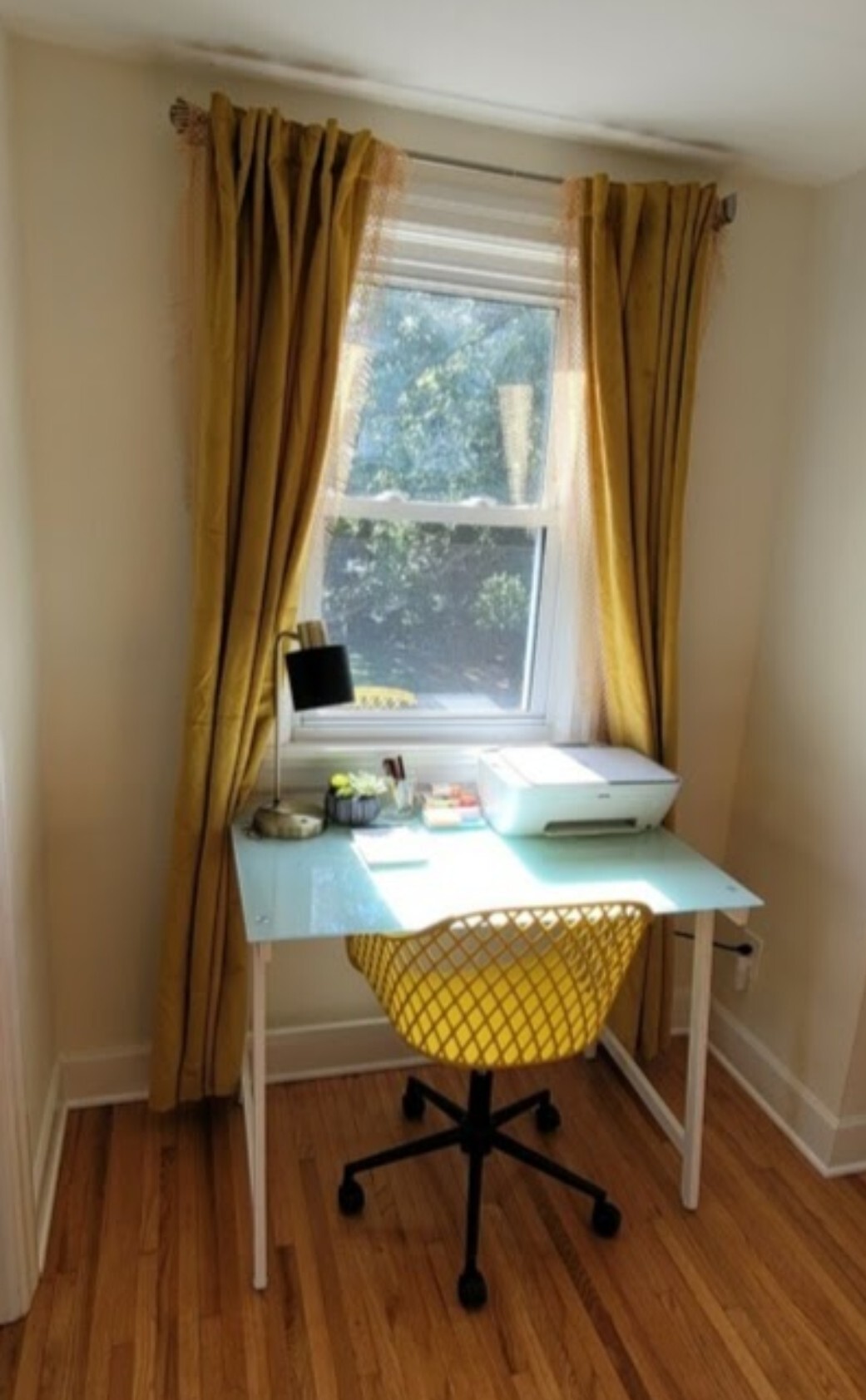 Desk workspace with printer - 1105 Westview Dr