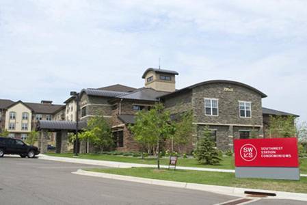 The main building for the HOA. Lobby, package pickup, fitness center, business center, and party center. - 13570 Technology Dr