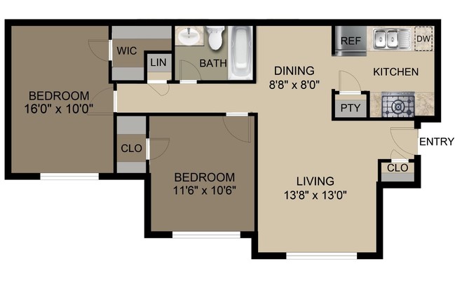 Floorplan - Briar Cove Apartments
