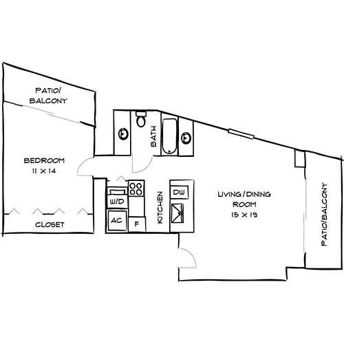 Floorplan - Bay Parc Apartment Homes