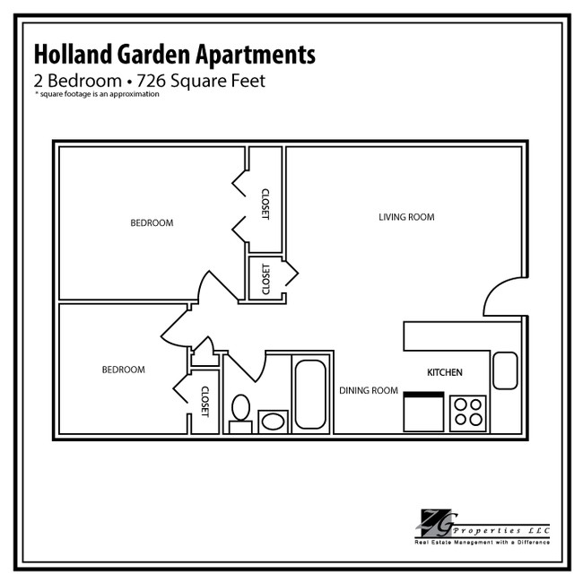 Floorplan - Holland Gardens Apartments