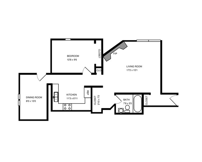 Floorplan - 2215 N Clifton