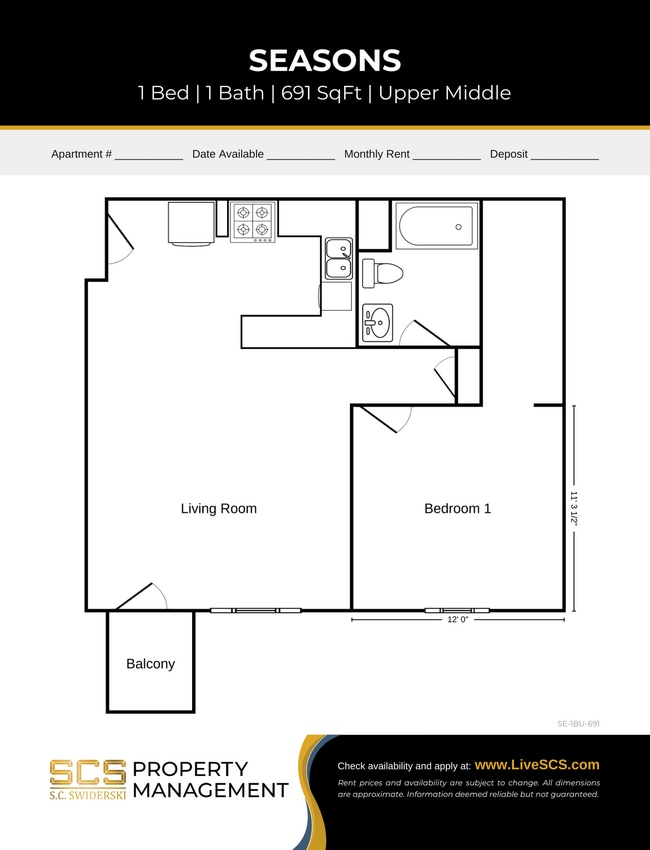 Floorplan - SCS Merrill Apartment Community