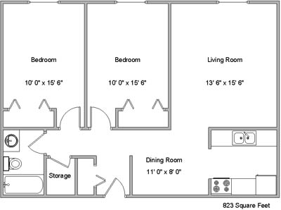 2BR/1BA - Sargent Apartments