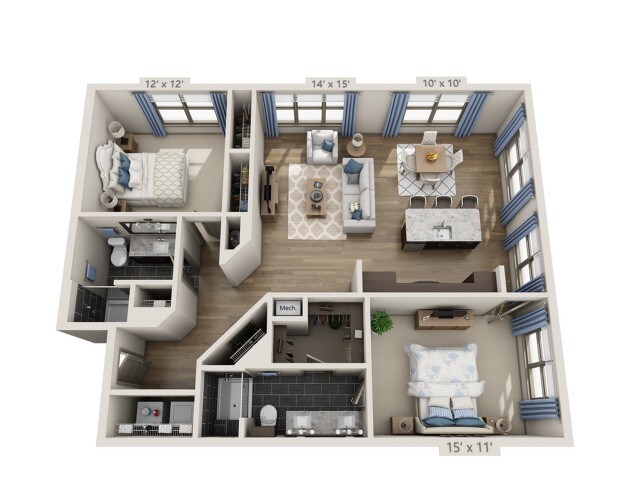 Floorplan - Overture Fair Ridge 62+ Active Adult Apart...