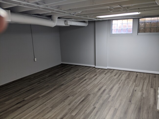 Basement with LVT flooring - 452 Edinburgh Rd