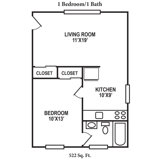 Floorplan - Crown Court Apartments