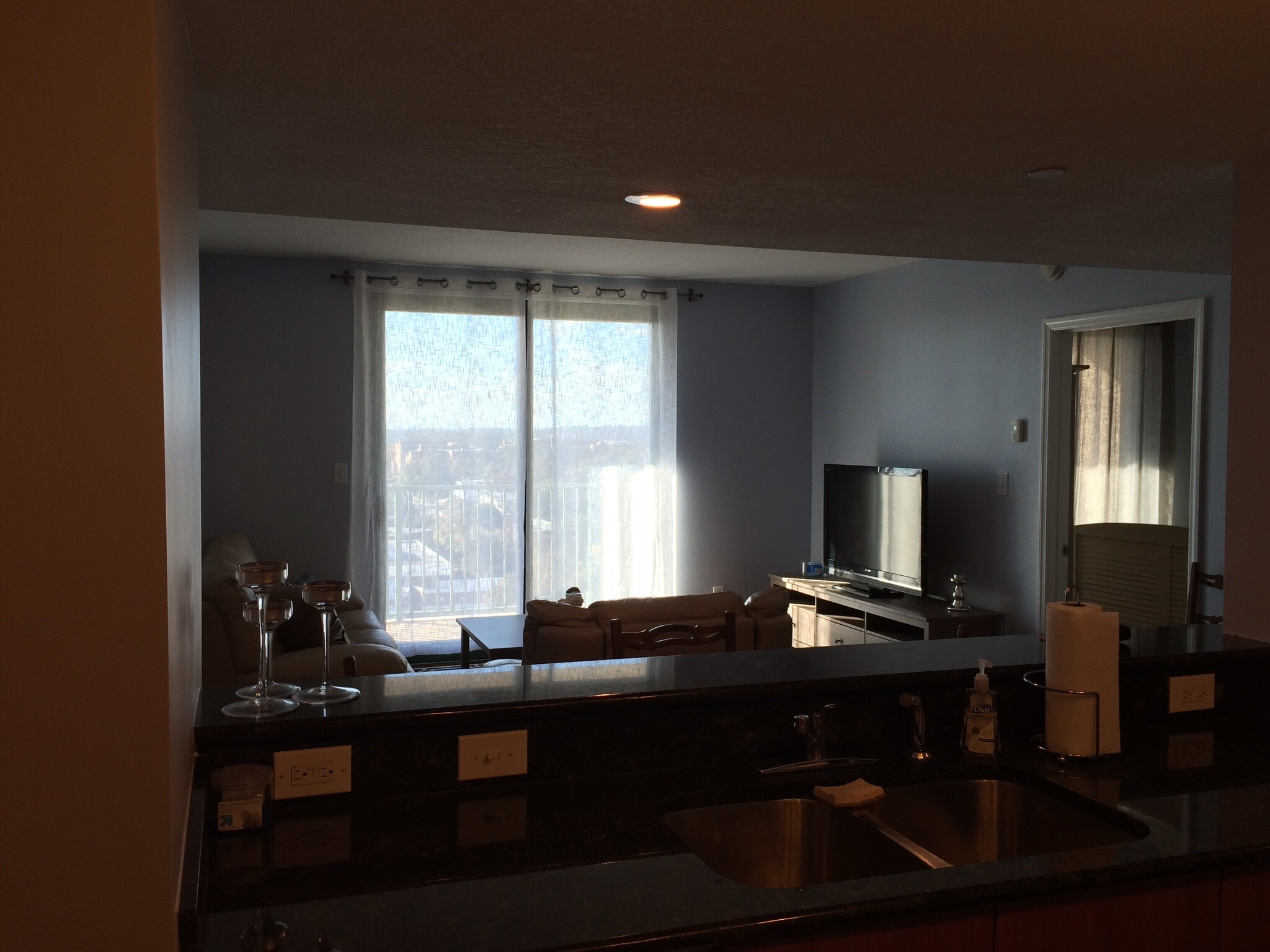 View from kitchen - 300 S Duval St