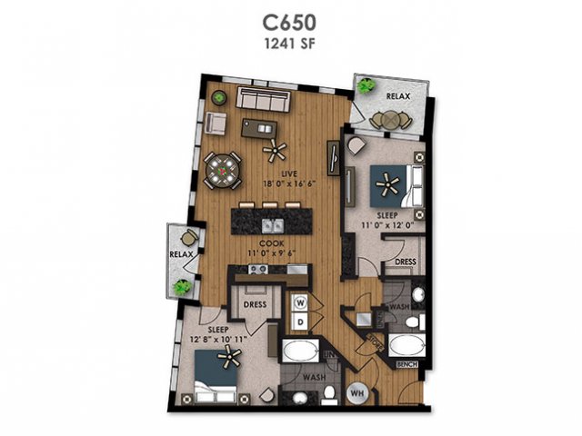 Floorplan - AMLI Riverfront Park