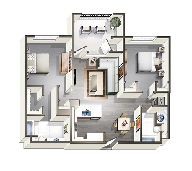 Floorplan - Artist Walk Apartments