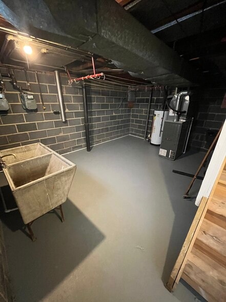 Basement laundry area ready for you to hook up your washer and dryer. Clean - 270 E 200th St