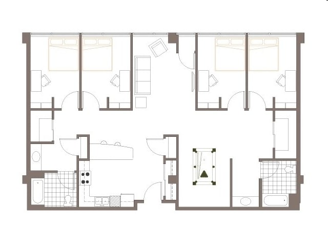 4BR/2BA - The Marq