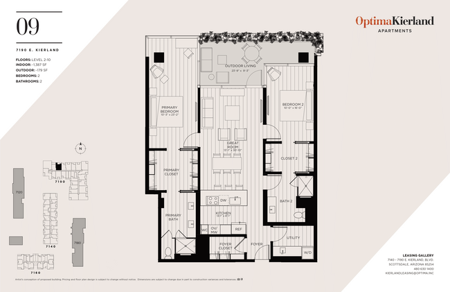 Floorplan - Optima Kierland Apartments