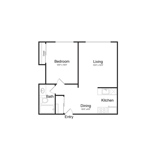 Floorplan - Lake Crest Apartments