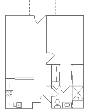 1BR/1BA - The Gardens Independent Living