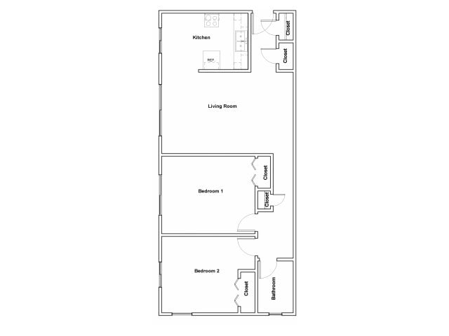 Kingston Two Bedroom - Ventnor Apartments