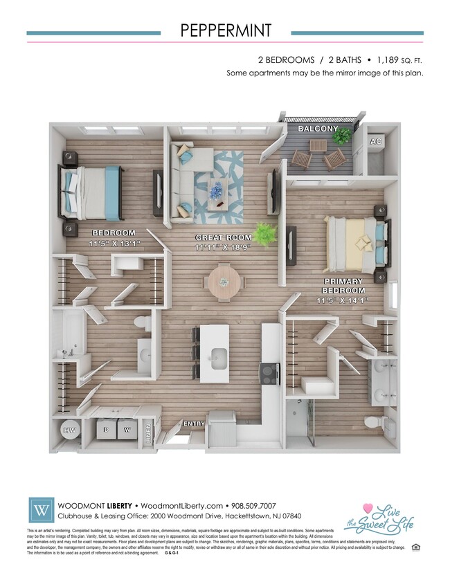 Floorplan - Woodmont Liberty