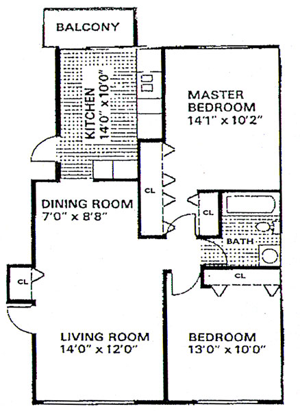 Floorplan - Victoria Hills Apartments