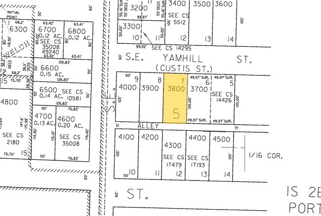 Plat Map - 7640 SE Yamhill St