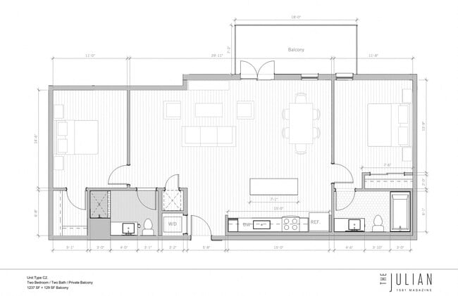 Floorplan - The Julian Apartments