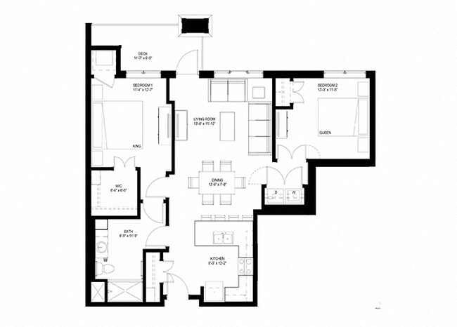 Floorplan - The Legends of Woodbury 55+ Apartments